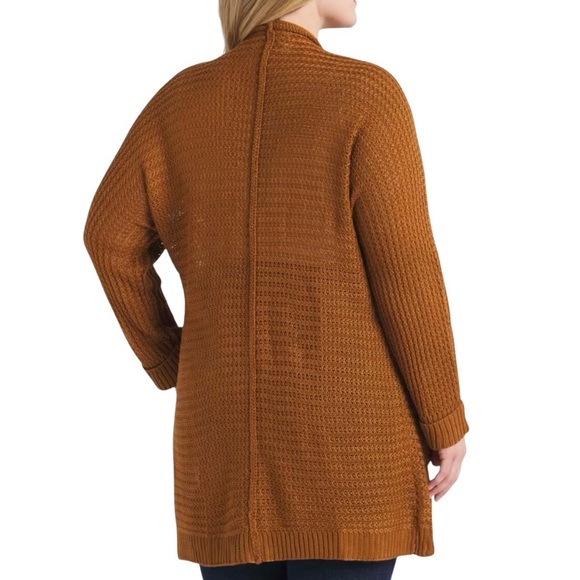 Pinque Annaleigh Long Textured Cardigan Sweater - Picture 8 of 10
